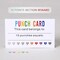 Punch Cards 200 Pack Reward Punch Cards with Heart Shape Hold Puncher Behavior Incentive Awards for Kids Students Teachers Home Classroom School Business Loyalty Gift Cards - 3.5" x 2"